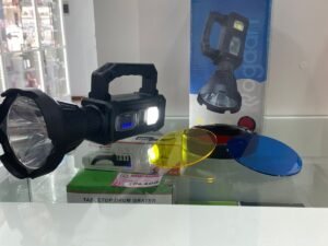 FOCO CAZADOR CARGA SOLAR O USB MULTIFUNCIONAL