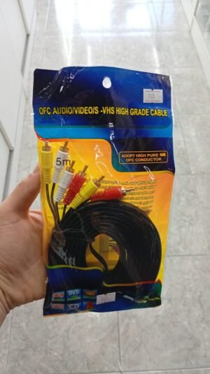 CABLE RCA 3 COLORES A 3 COLORES 5 MTS