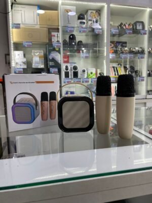 PARLANTE PORTATIL C/ 2 MICROFONOS