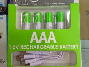 PILAS CUATRO AAA MINI RECARGABLES 1.5V