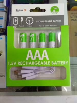 PILAS CUATRO AAA MINI RECARGABLES 1.5V