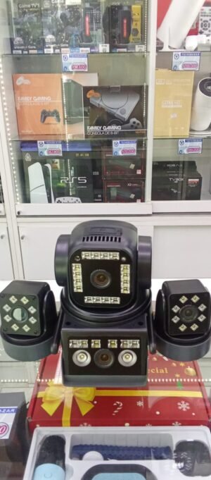 Camara Vigilancia Solar 4k Hd Triple-lente Wifi 4G Gris Plateado