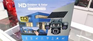 Camara Vigilancia Solar 4k Hd Triple-lente Wifi 4G Gris Plateado