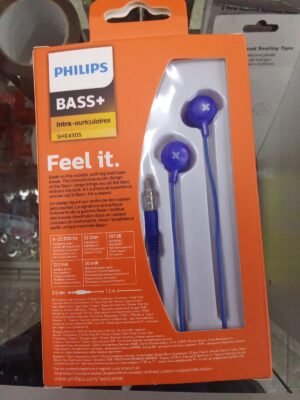 AURICULARES DE CABLE BASS+ PHILIPS