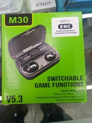 AURICULARES INALAMBRICOS M30 V5.3 ENC GAME