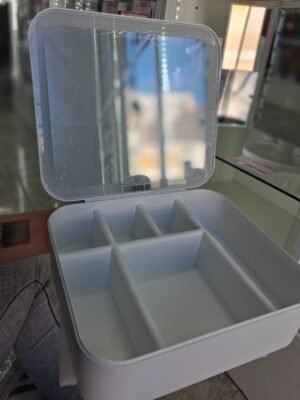 MINI JOYERO ORGANIZADOR PORTATIL CON ESPEJO INCORPORADO EN LA TAPA