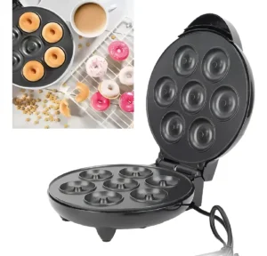 MAQUINA HYTOSHY FABRICA DE MINI DONAS 7 UNIDADES 1200W NEGRO