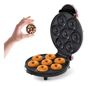 MAQUINA HYTOSHY FABRICA DE MINI DONAS 7 UNIDADES 1200W NEGRO