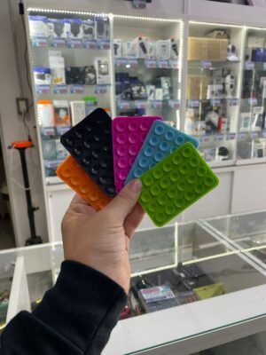 SOPORTE DE SILICONA CON VENTOSAS PARA CELULAR