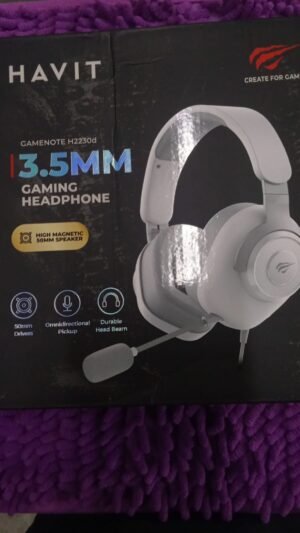 AURICULAR GAMER HAVIT BLANCO PC PS4 HD+ SOPORTE 3D NEGRO